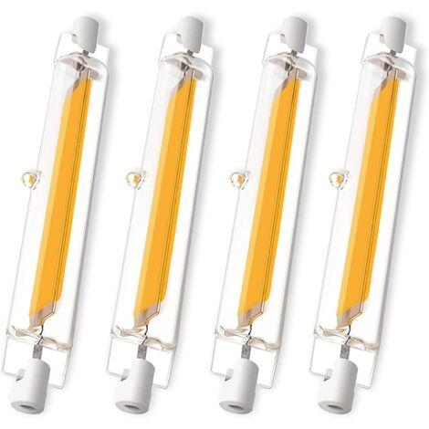 Pack of 4 R7S 118mm Dimmable LED Bulbs, 20W (200W Halogen Equivalent) 4000K Neutral White 2000LM, Flicker-Free, 360° Lighting (1/5)