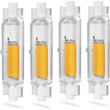 R7S 78mm 15W Dimmable LED Bulb - R7S LED 15W Equivalent to 150W Halogen Bulb - 1500LM Warm White 3000K, Flicker-Free 360° - Pack of 4 (1/5)