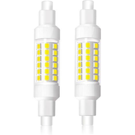 R7s LED Bulb 78mm 8W Cool White 6000K, R7s LED Lamp Equivalent to 70W Halogen J78 Bulb, 830LM, AC220-240V, 360° Beam Angle, Non-Dimmable, Pack of 2 (1/5)