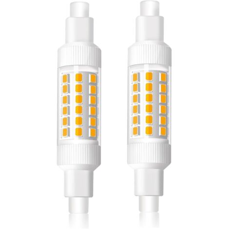 R7s LED Bulb 78mm 8W Warm White 3000K, R7s LED Lamp Equivalent to 70W Halogen J78 Bulb, 830LM, AC220-240V, 360° Beam Angle, Non-Dimmable, Pack of 2 (1/5)