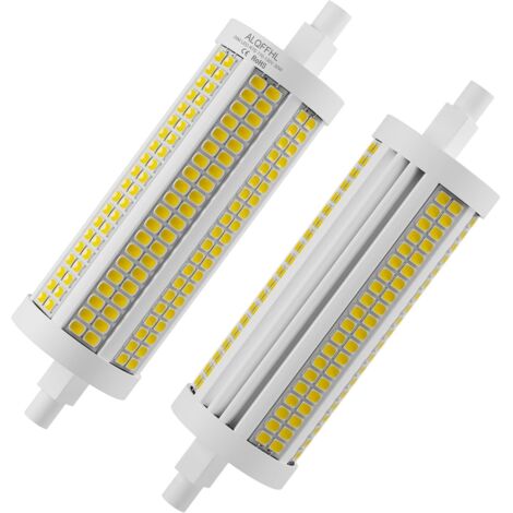 R7S 118mm 30W LED Bulb, Linear LED Double-Ended J-Type Floodlights (200W Halogen T3 Equivalent), 3000 Lm, Dimmable Wall/Security/Floor Lights, Pack of 2 (Warm White 3000K)