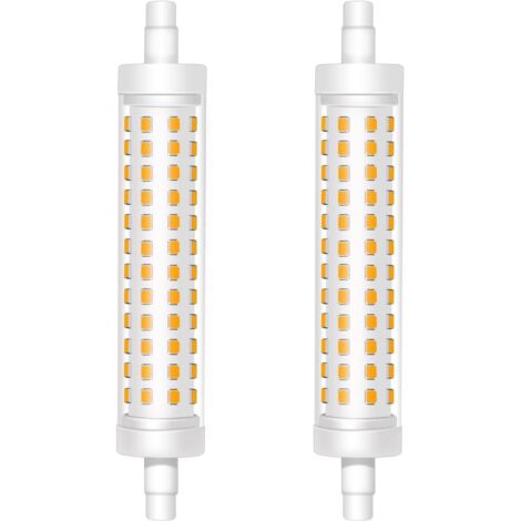 R7s 118mm LED Bulb, Warm White 3000K, 12W, Double Ended R7s LED Linear Lamp, Replaces 120W J118 Halogen Lamp, 1500LM, AC 220V-240V, Non-Dimmable, Pack of 2 (1/5)