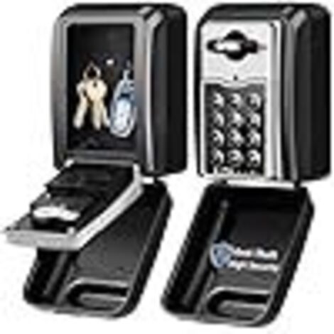 Large Secure Outdoor Key Box  Anti-theft & Administrator Privileges  Wall-Mounted Key Box with 6-Digit Digital Code, Waterproof and Rustproof Combination Lock Box (1/5)