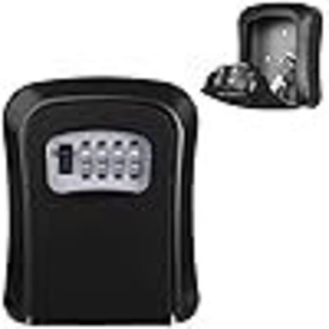 Key Box, Secure Outdoor Key Box, Secure Key Box, Wall-Mounted Key Box with 4 Codes, Key Box, Safe Key Key Box (1/5)