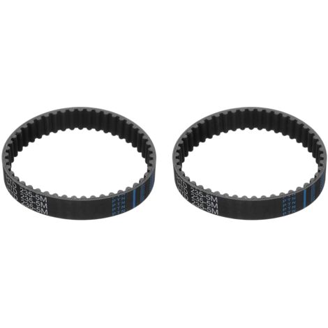 2pcs HTD-5M Rubber Timing Belt, 47 Tooth Closed Loop Synchronous Drive Belts for 3D Printer Pulleys, 235x15x3.6mm (Length x Width x Height) (1/5)