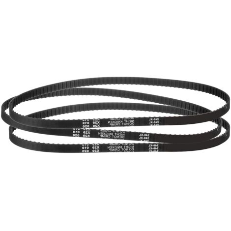 3Pcs 240XL 037 Timing Belt 120 Teeth Black Rubber Toothed Timing Belt, 10mm Width, 5.08mm Pitch, Timing Belt for 3D Printer (1/5)