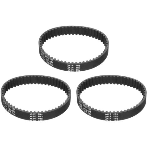 3pcs HTD-5M Rubber Timing Belt, 53 Tooth Closed Loop Synchronous Drive Belts for 3D Printer Pulleys, 265x15x3.6mm (Length x Width x Height) (1/5)
