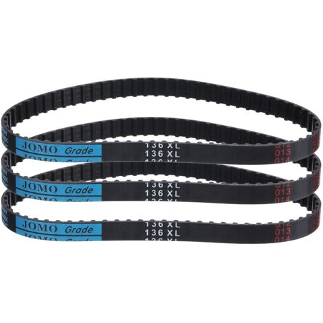 Pcs 136XL 037 Timing Belt 68 Teeth Rubber Toothed Gear Belt, Width 0.37", Pitch 0.20" Timing Belt (1/5)