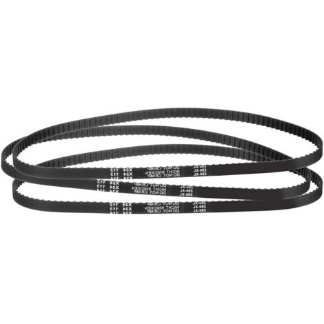 3Pcs 250XL 037 Timing Belt 125 Teeth Black Rubber Toothed Timing Belt, 10mm Width, 5.08mm Pitch, Timing Belt for 3D Printer (1/5)