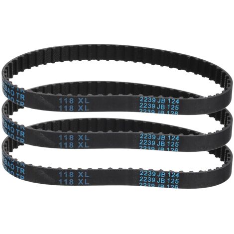 Pcs 118XL 037 Timing Belt 59 Teeth Rubber Toothed Gear Belt, Width 0.37", Pitch 0.20" Timing Belt (1/5)