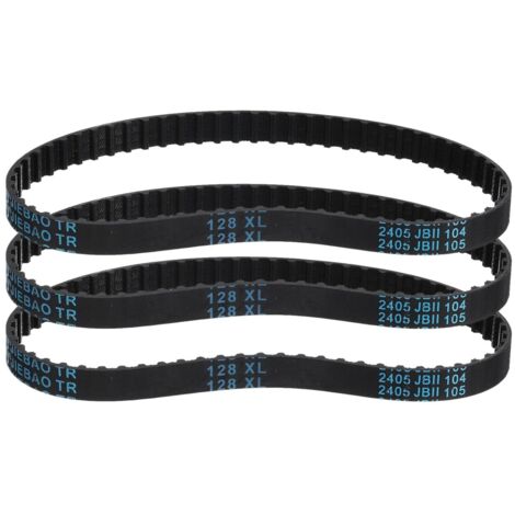 Pcs 128XL 037 Timing Belt 64 Teeth Rubber Toothed Gear Belt, Width 0.37", Pitch 0.20" Timing Belt (1/5)