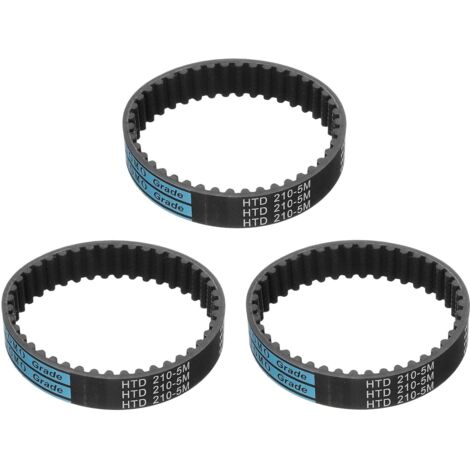 3pcs HTD-5M Rubber Timing Belt, 42 Tooth Closed Loop Synchronous Drive Belts for 3D Printer Pulleys, 210x15x3.6mm (Length x Width x Height) (1/5)