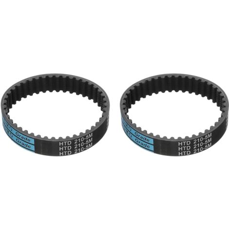 2pcs HTD-5M Rubber Timing Belt, 42 Tooth Closed Loop Synchronous Drive Belts for 3D Printer Pulleys, 210x15x3.6mm (Length x Width x Height) (1/5)