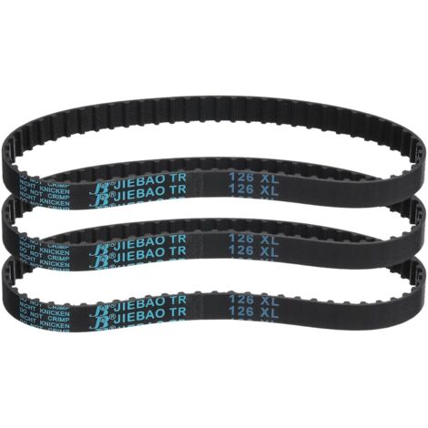 Pcs 126XL 037 Timing Belt 63 Teeth Rubber Toothed Gear Belt, Width 0.37", Pitch 0.20" Timing Belt (1/5)