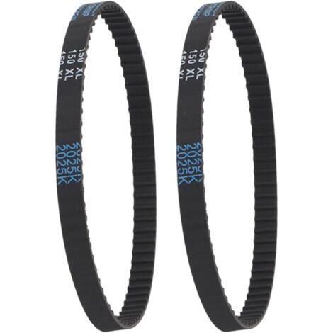 150XL037 timing belt, 10 mm wide, with 75-tooth rubber material, providing stable transmission suitable for various industrial gear applications (2 pieces) (1/5)