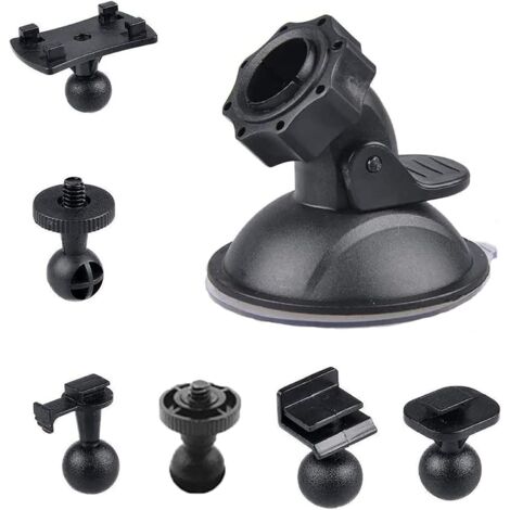 Car camera suction cup mount, with dashboard bracket, used to attach the dash cam, dash cam, or rearview mirror. (1/5)