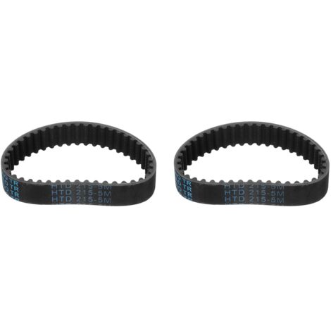 2pcs HTD-5M Rubber Timing Belt, 43 Tooth Closed Loop Synchronous Drive Belts for 3D Printer Pulleys, 215x15x3.6mm (Length x Width x Height) (1/5)