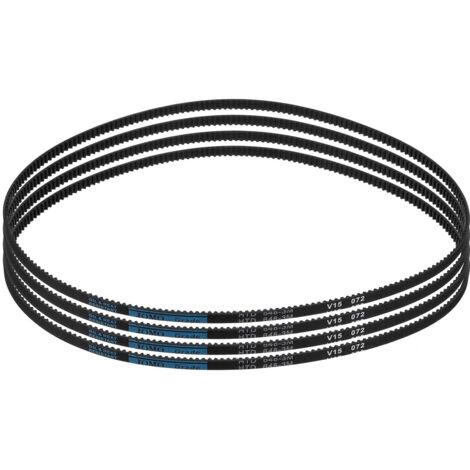 4pcs HTD-3M Rubber Timing Belt, 216 Teeth, 648mm Pitch Length x 6mm Width x 2.4mm Height, Closed Loop Pulley Belt (1/5)