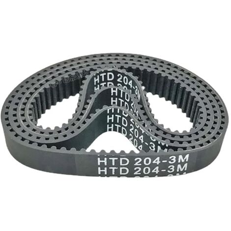 Set of 2 custom rubber timing belts HTD201-3M/204/207/210/213/216/219 Transmission/Pitch 3/teeth 203-3 m Width 8-30 mm (201-3 m, 12 mm) (1/5)