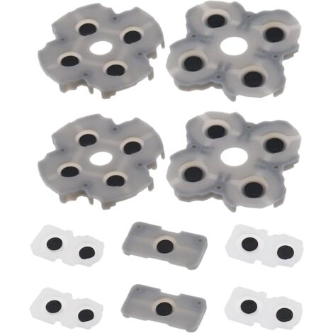 Set of 2 silicone conductive pads for L1R1 controller buttons - Replacement part compatible with PS5 controller - Gray (1/5)