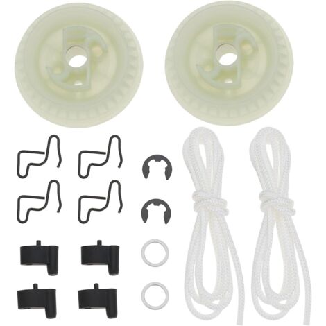 Set of 2 pulleys and ratchet for chainsaw with rope compatible with Stihl 017 018 025 MS192 MS210 MS230 MS250 (1/5)