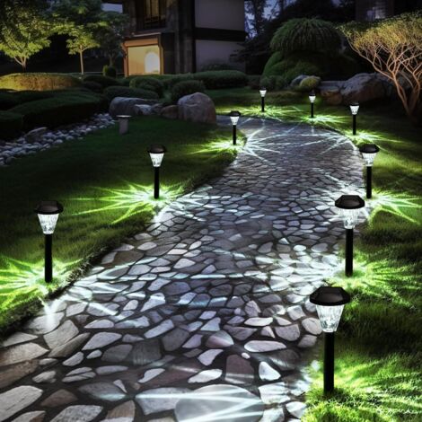 Set of 16 outdoor solar lights for patio, lawn, yard, garden and landscape (1/5)