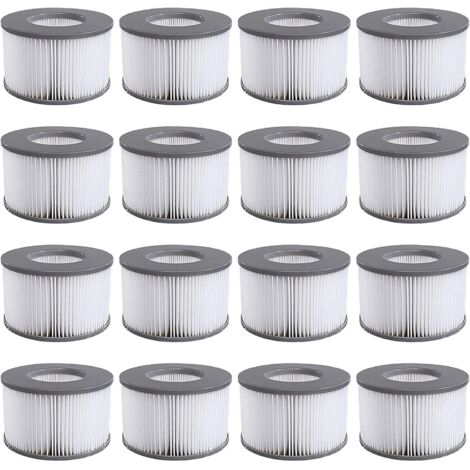 Spa Lite filter for mspa, Filter for mspa Lite, for MSPA Whirlpool Filter - Filter cartridges for sub-boats and hot tubs - Model from 2020 (16 pieces). (1/5)