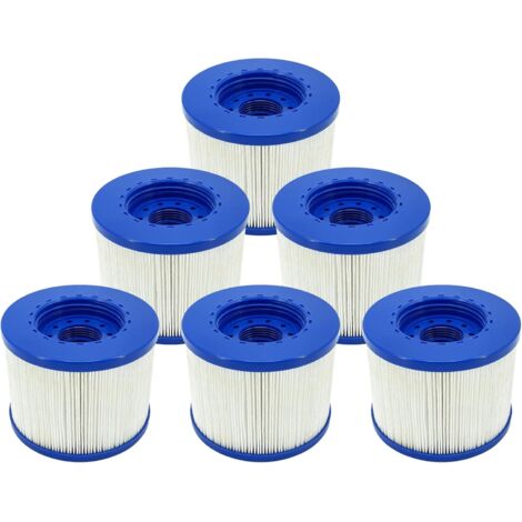 Infinite Screw-in Spa Filter, Screw-in Filter Cartridge for Inflatable Spas, 60mm Thread, Filter Cartridge for Spas, Compatible with Cosy Spa, Clever Spa and More (6 pieces) (1/5)