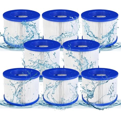 Infinite Screw-in Spa Filter, Screw-in Filter Cartridge for Inflatable Spas, 75 x 100 mm Thread, Filter Cartridge for Spas, Compatible with Cosy Spa, Lumix Spa Filter (SPA-8PCS) (1/5)