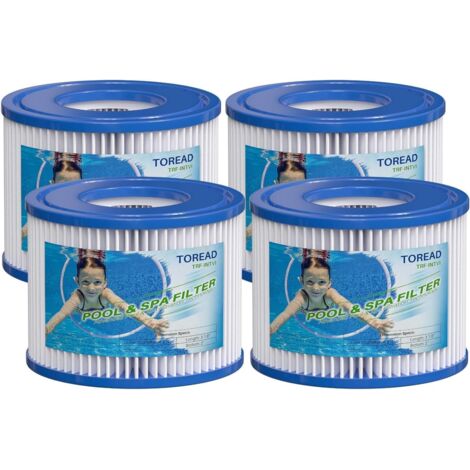 Pack of 4 Type VI filters for spas and - Replaces Coleman SaluSpa 90352E Bestway filters (1/5)
