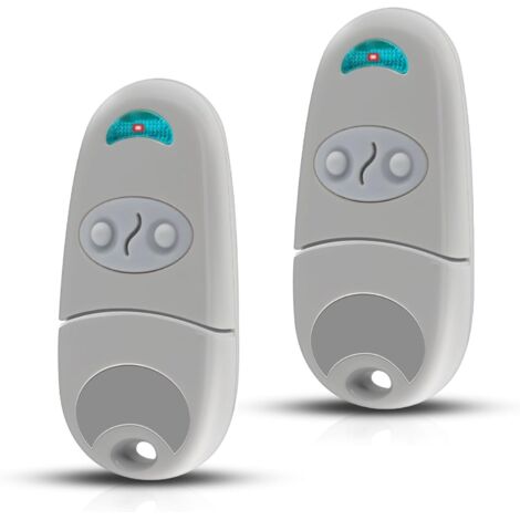 433.92 MHz Gate Remote Control – Compatible with T0P432NA – 2 Channels, 1 Remote Control + 1 Pair of Button Cell Batteries – For Garage Doors & Automated Gates (2 Pack) (1/5)