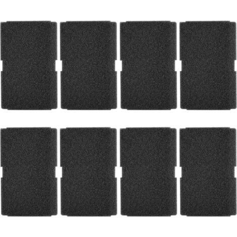 8-Piece Beko Tumble Dryer Filter Set, Foam Filters for Beko, Grundig, Blomberg, Elektra, Bregenz 2964840100, Sponge Filter for Heat Pump and Condenser Dryers, 240 x 155 x 11 mm (1/4)