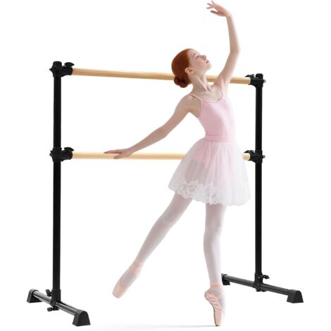 Freestanding ballet barre with non-slip pad, adjustable height from 15 to 122 cm, for children and adults