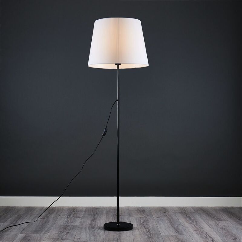 Charlie Stem Floor Lamp In Black With, Arquer 66 93 Arc Floor Lamp By Versanora 67