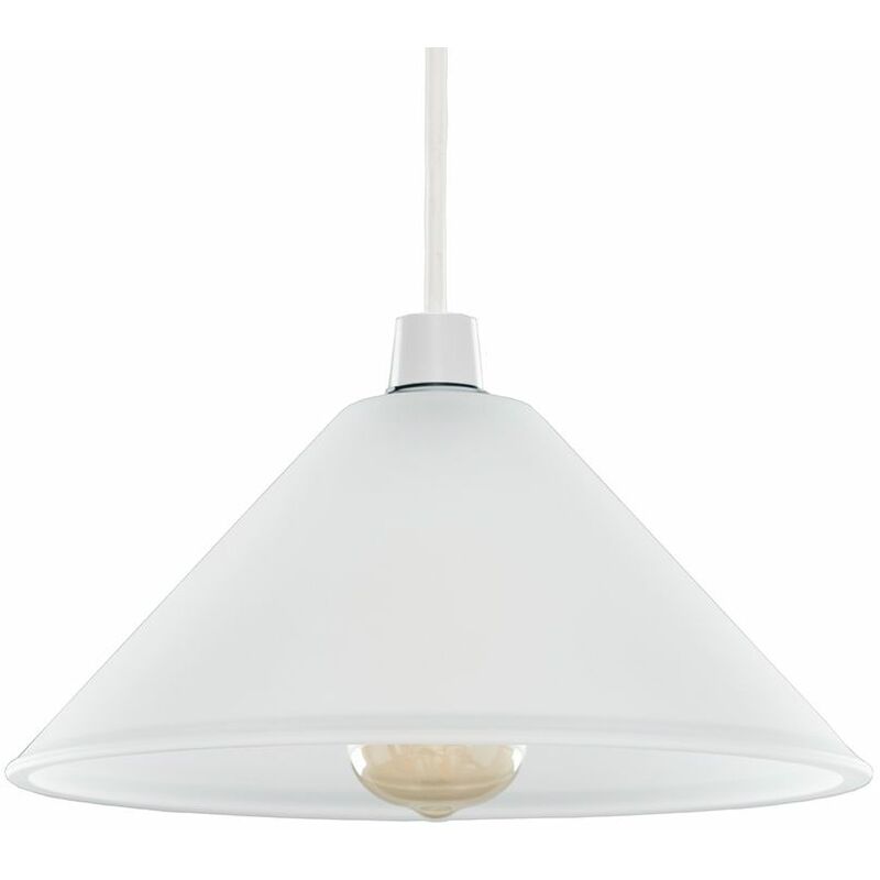 White Frosted Glass Ceiling Light Shade, How To Clean Frosted Glass Lamp Shades
