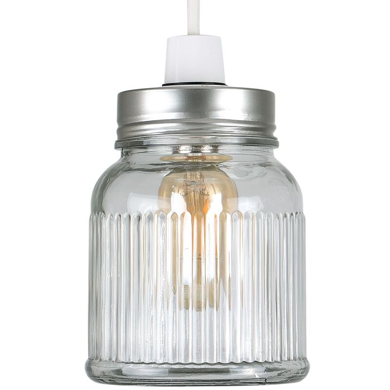 Brushed Chrome Ceiling Pendant Shade