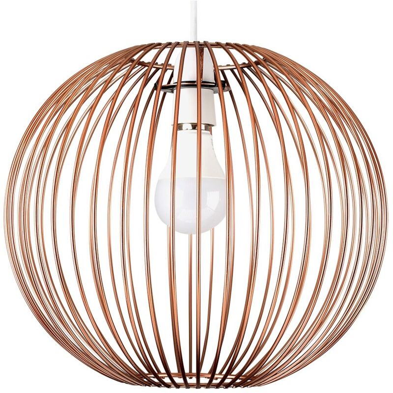 Contemporary Modern Copper Wire Ceiling Pendant Chandelier Light Shade Shelly Lighting