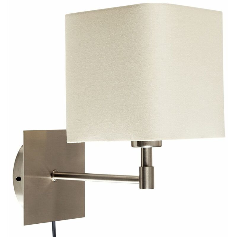 Chrome plug deals in wall sconce