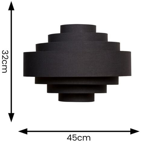 Sette Black Ceiling Pendant Shade