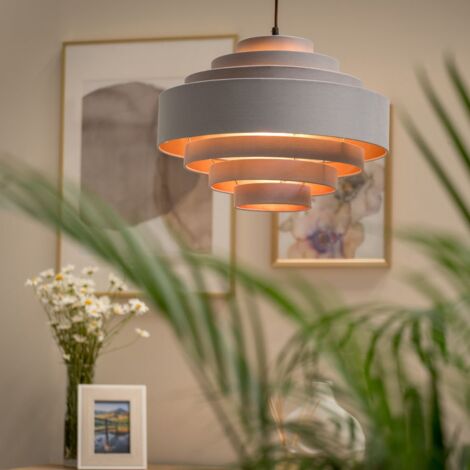 Sette Grey Ceiling Pendant Shade