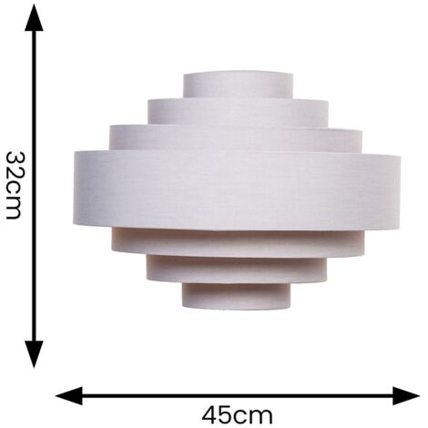 Sette Grey Ceiling Pendant Shade