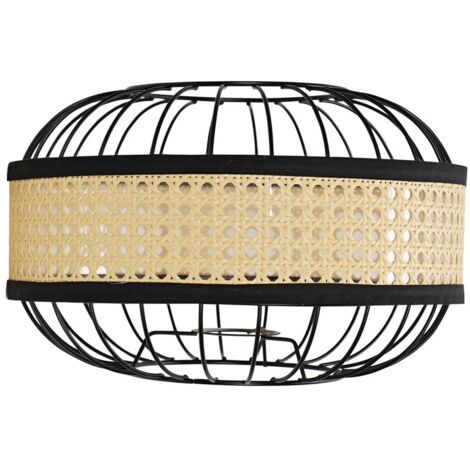 Vimet Ceiling Pendant Shade and B22 Pear LED 4W Warm White 2700K Bulb