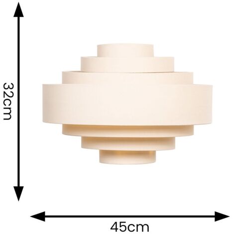 Sette Cream Ceiling Pendant Shade