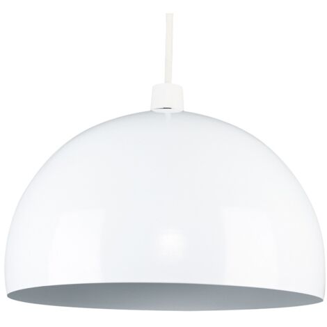 White Metal Ceiling Pendant Light Shade