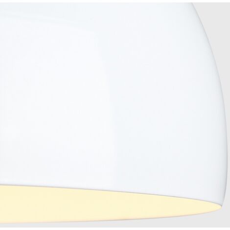 White Metal Ceiling Pendant Light Shade