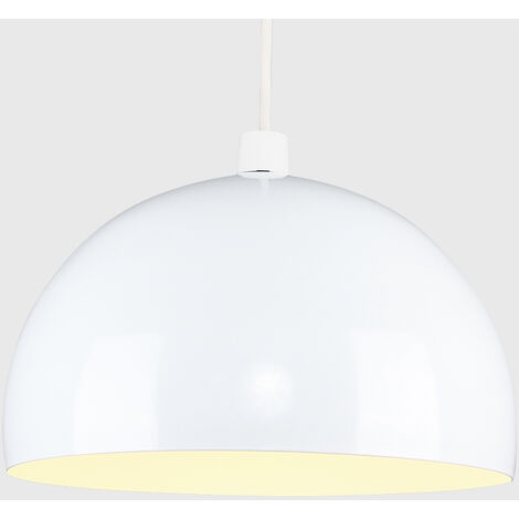 White Metal Ceiling Pendant Light Shade