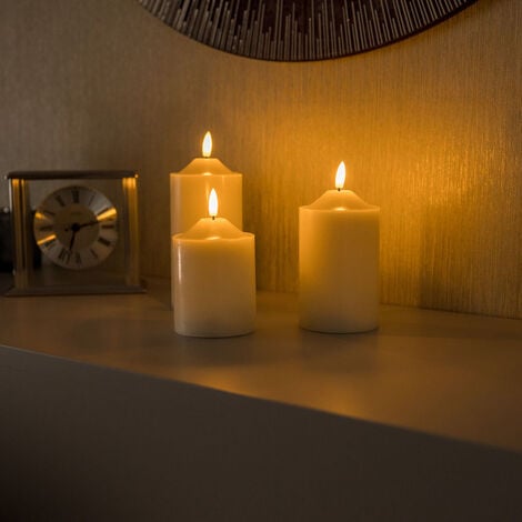 Flameless candle sconces store with timer