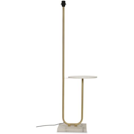 Tavel Gold Floor Lamp and Globe LED 8W Bulb