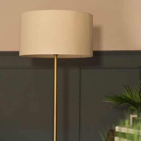 Tavel Gold Floor Lamp and Globe LED 8W Bulb