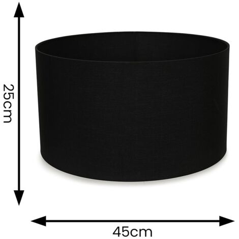 Reni Black Fabric Large Ceiling Pendant Lamp Shade